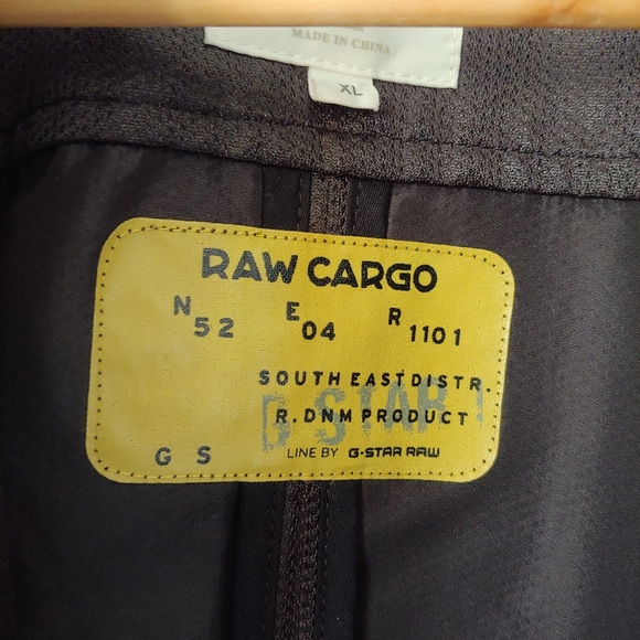 G-Star Raw Cargo Line Burmans Jacket Bomber Black Size XL - Picture 15 of 15